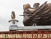 Fotos Aufbauzeit Oktoberfest München 2017 Wiesnaufbau Tag 18 - Fotos und Video vom 27.07.2017 (©Foto: Marikka-Laila Maisel)